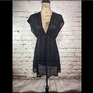 Black swimwear coverup